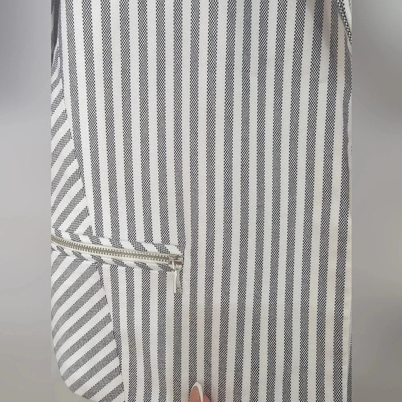 Express vintage Striped Cropped opened front blazer size 12 - Picture 3 of 6